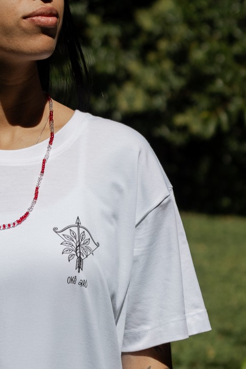 Camiseta Unissex Oxóssi - Coleção Primeiro Toque - Costas