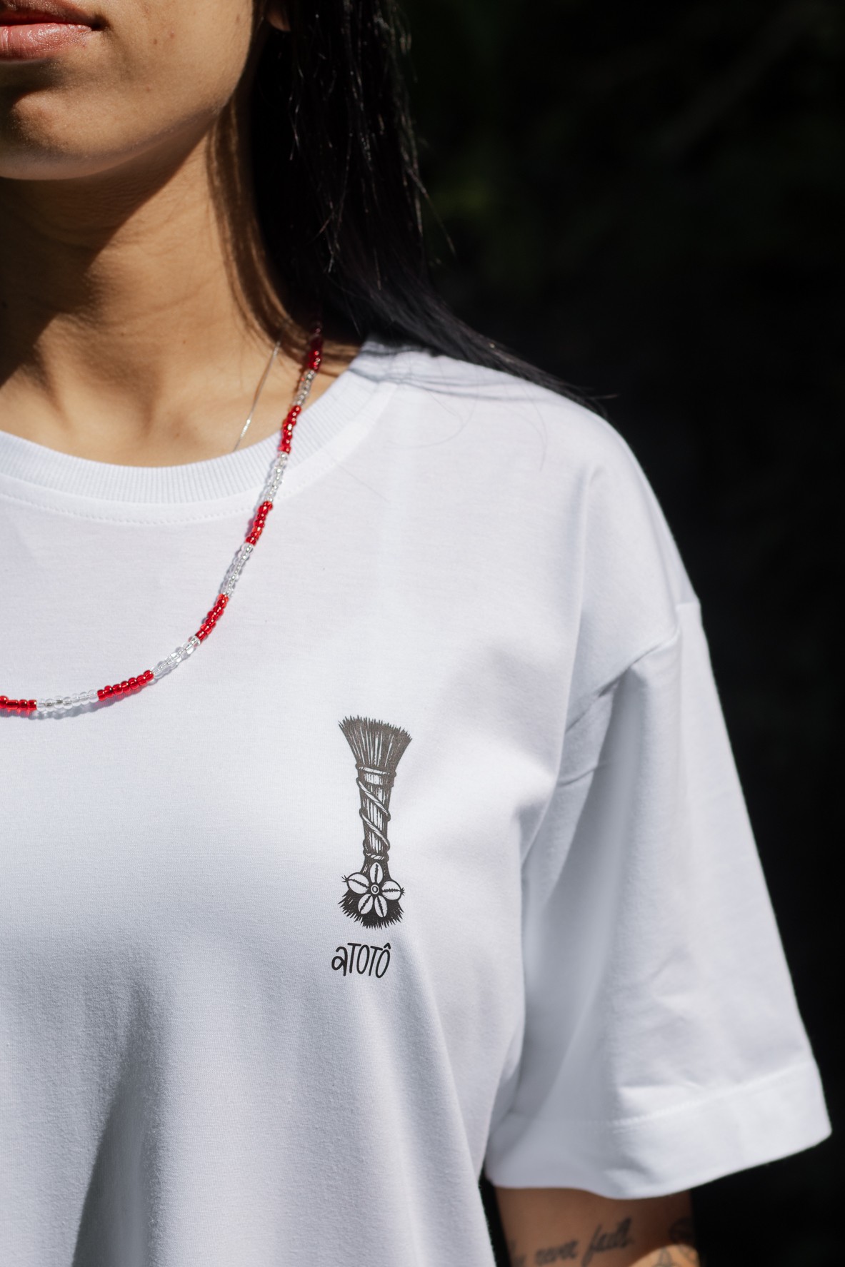 Camiseta Unissex Omolu - Coleção Primeiro Toque - Costas