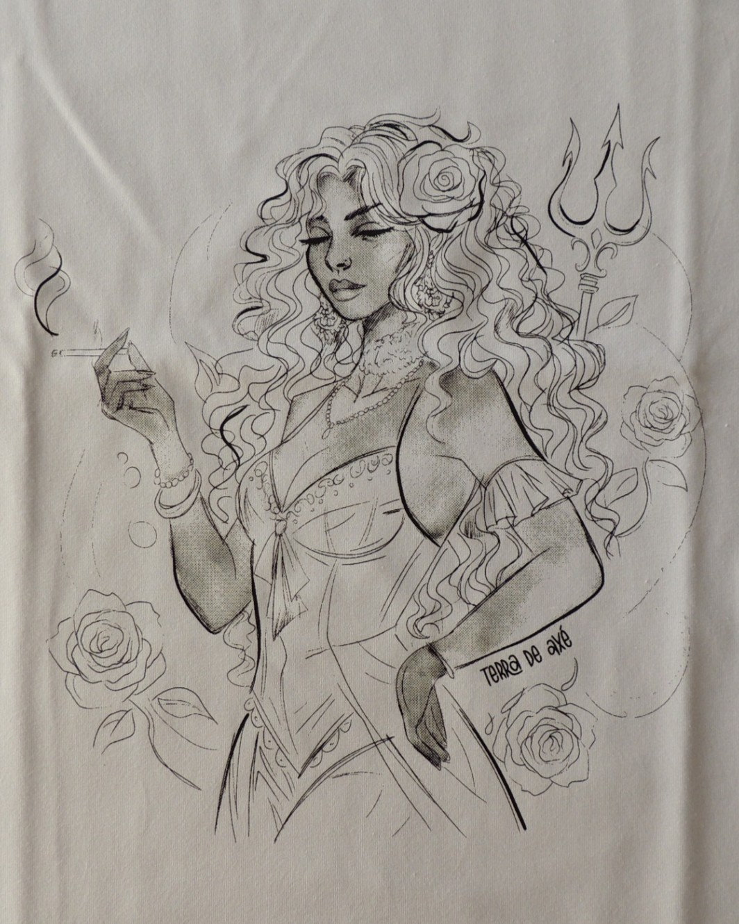 Camiseta Baby Look Pomba Gira - Coleção Ponto Firmado