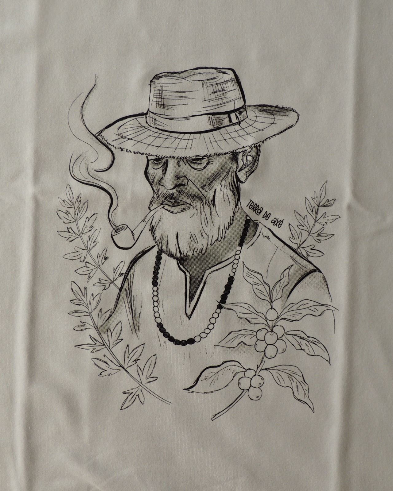 Camiseta Oversized Preto Velho - Coleção Ponto Firmado