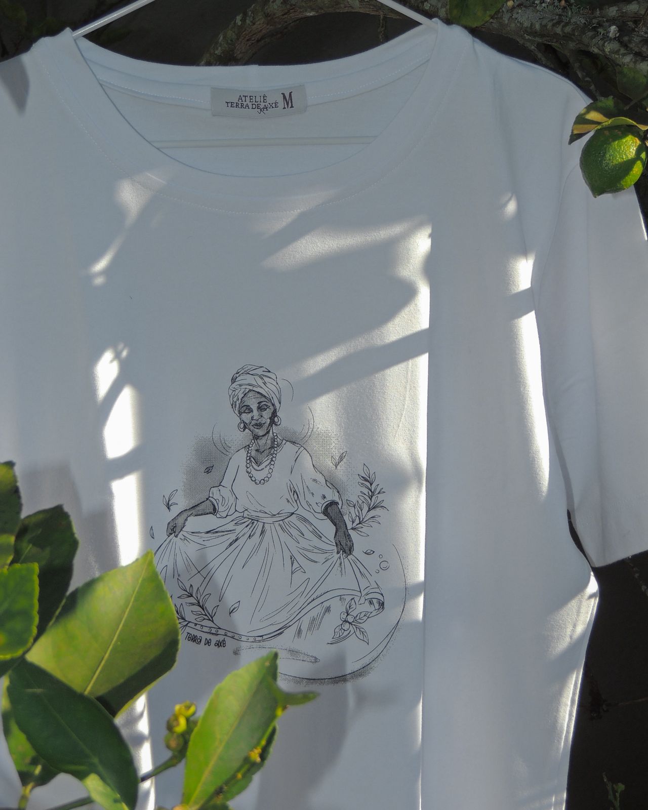 Camiseta Baby Look Baiana - Coleção Ponto Firmado