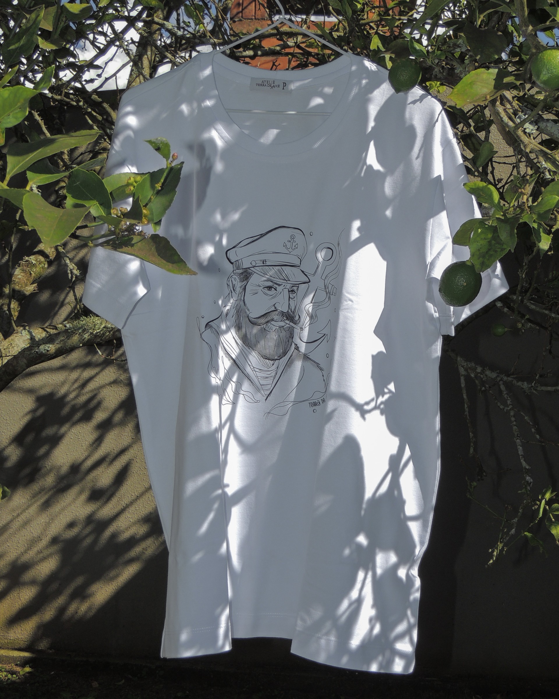 Camiseta Unissex Marinheiro - Coleção Ponto Firmado - Costas